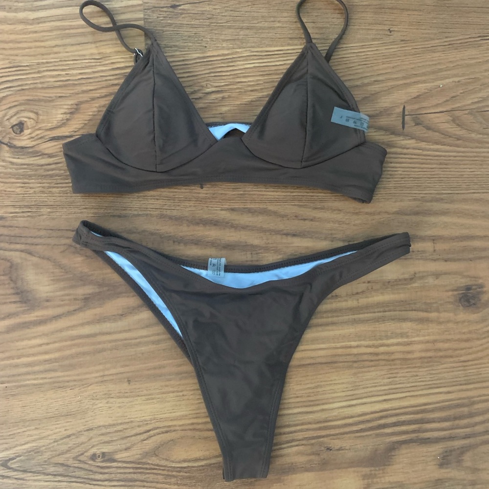 Brown bikini set